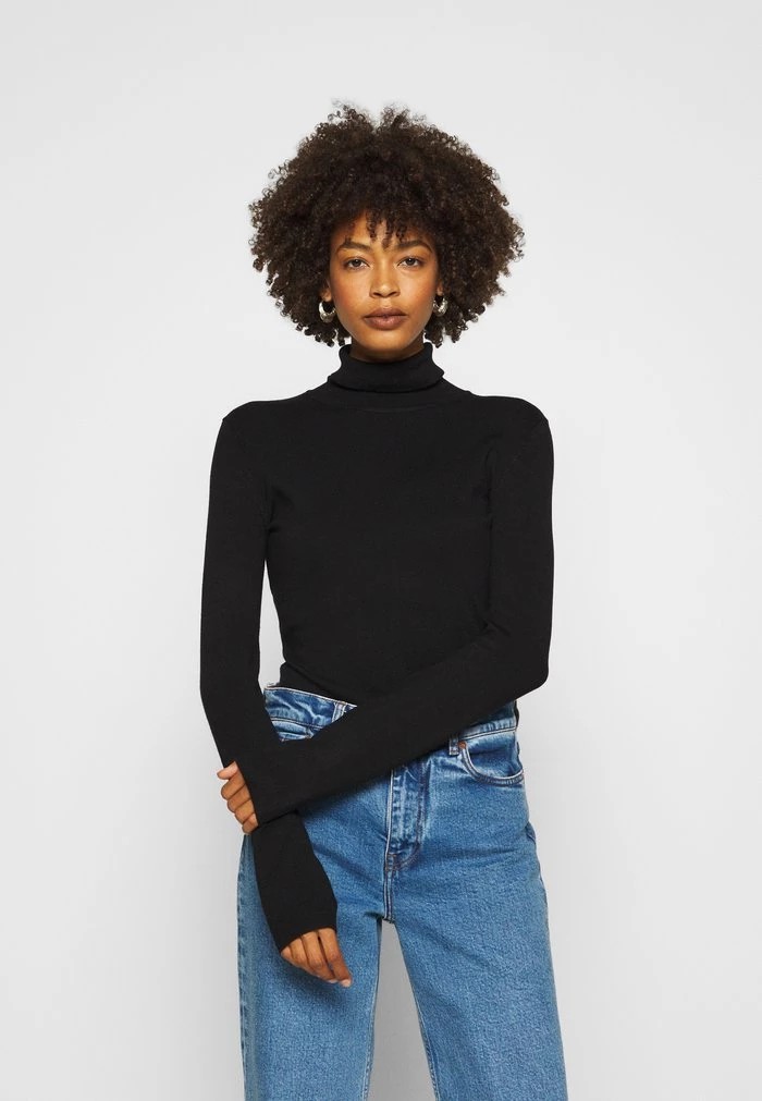 Pulls De Golf ANNA FIELD Anna Field Basic- Turtle Neck Noir Femme | VRS-0895588